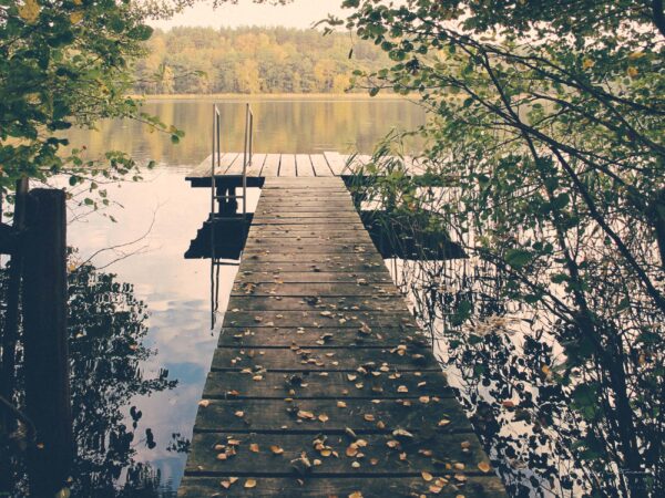 Steg im Herbst